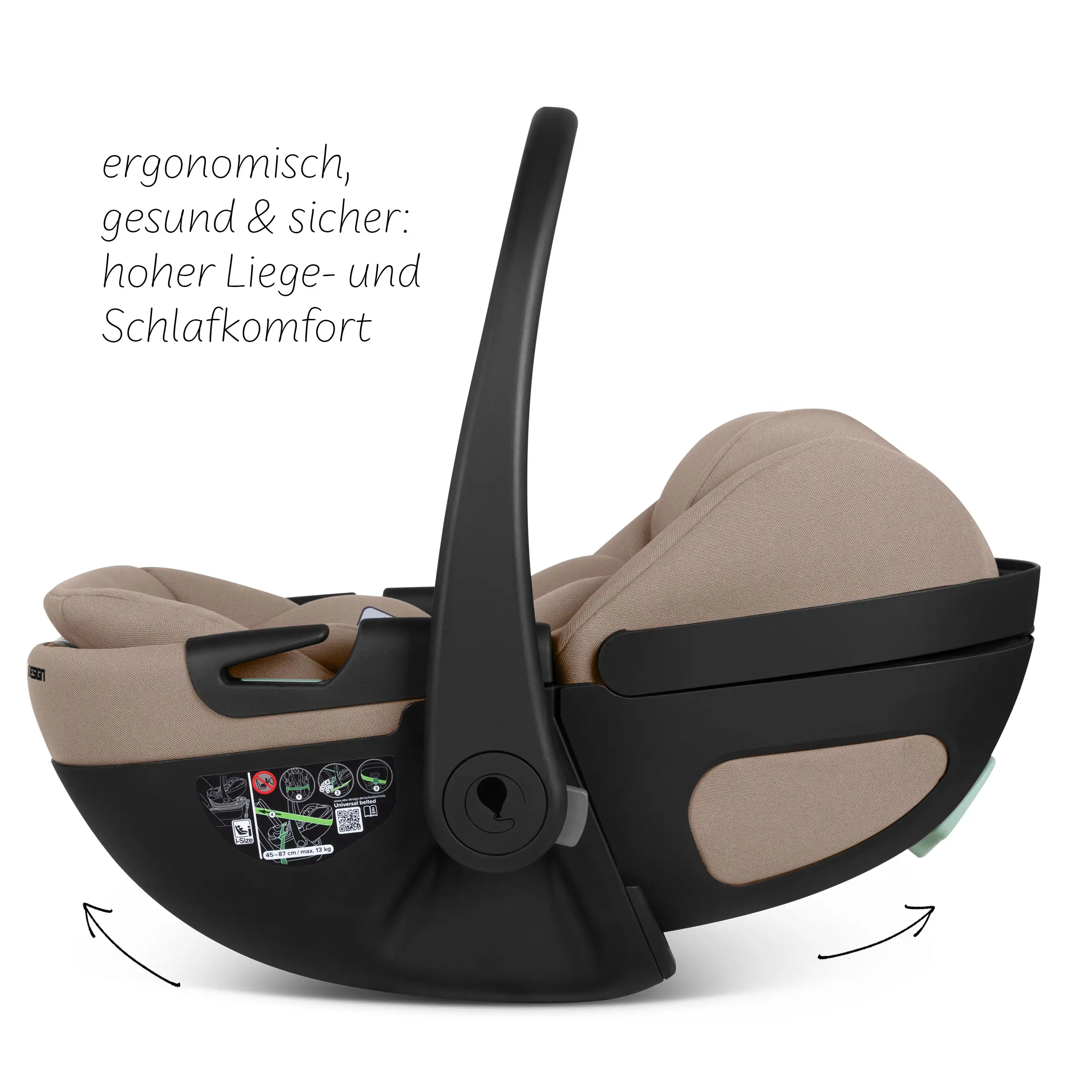 Silla de auto Calla i-Size reclinable incl. base ISOFIX giratoria Root