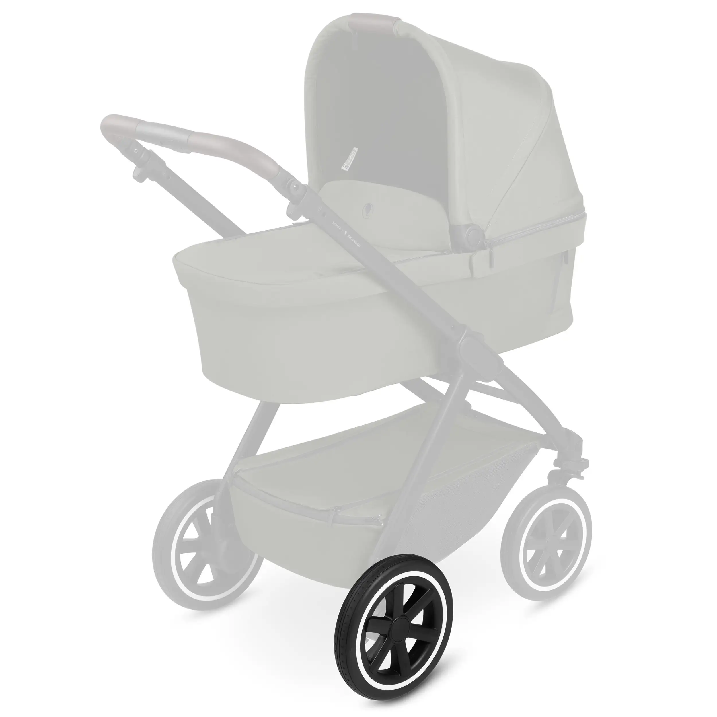 Rueda trasera para Samba 2 / Samba - EVA Black / White Wall