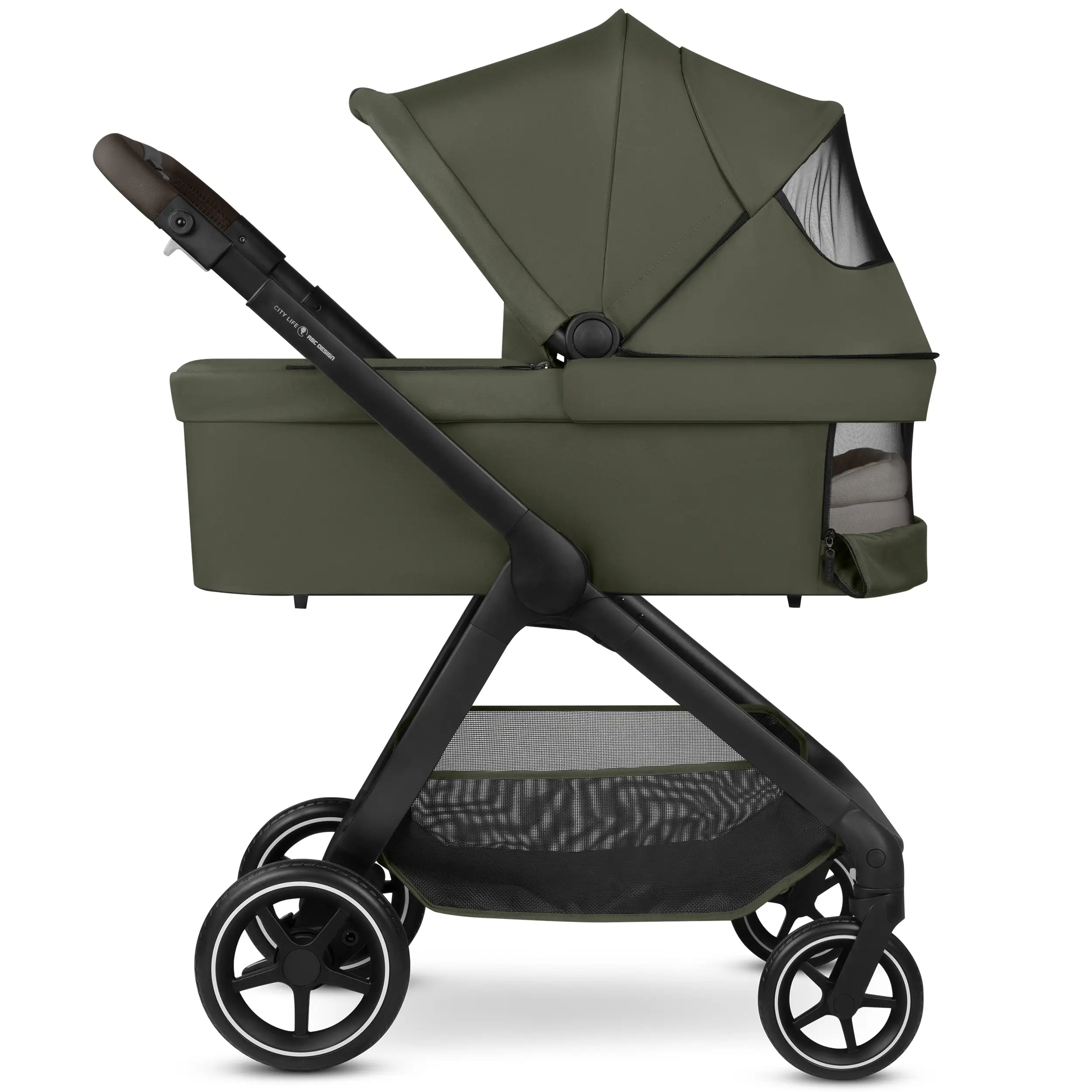 Set de cochecito 3en1 City Life con silla de auto Maxi-Cosi Pebble 360 Pro 2 - Avocado